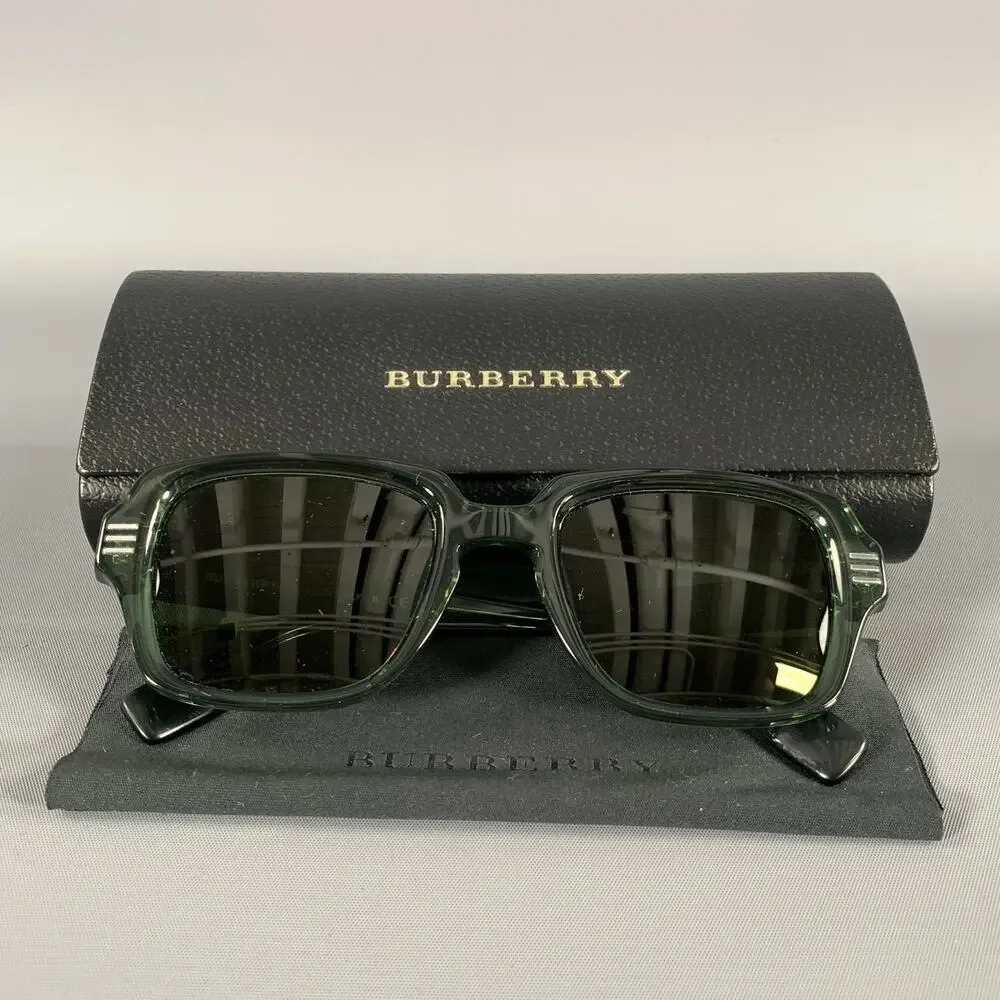 BURBERRY Size One Size Green Olive See Through Sunglasses